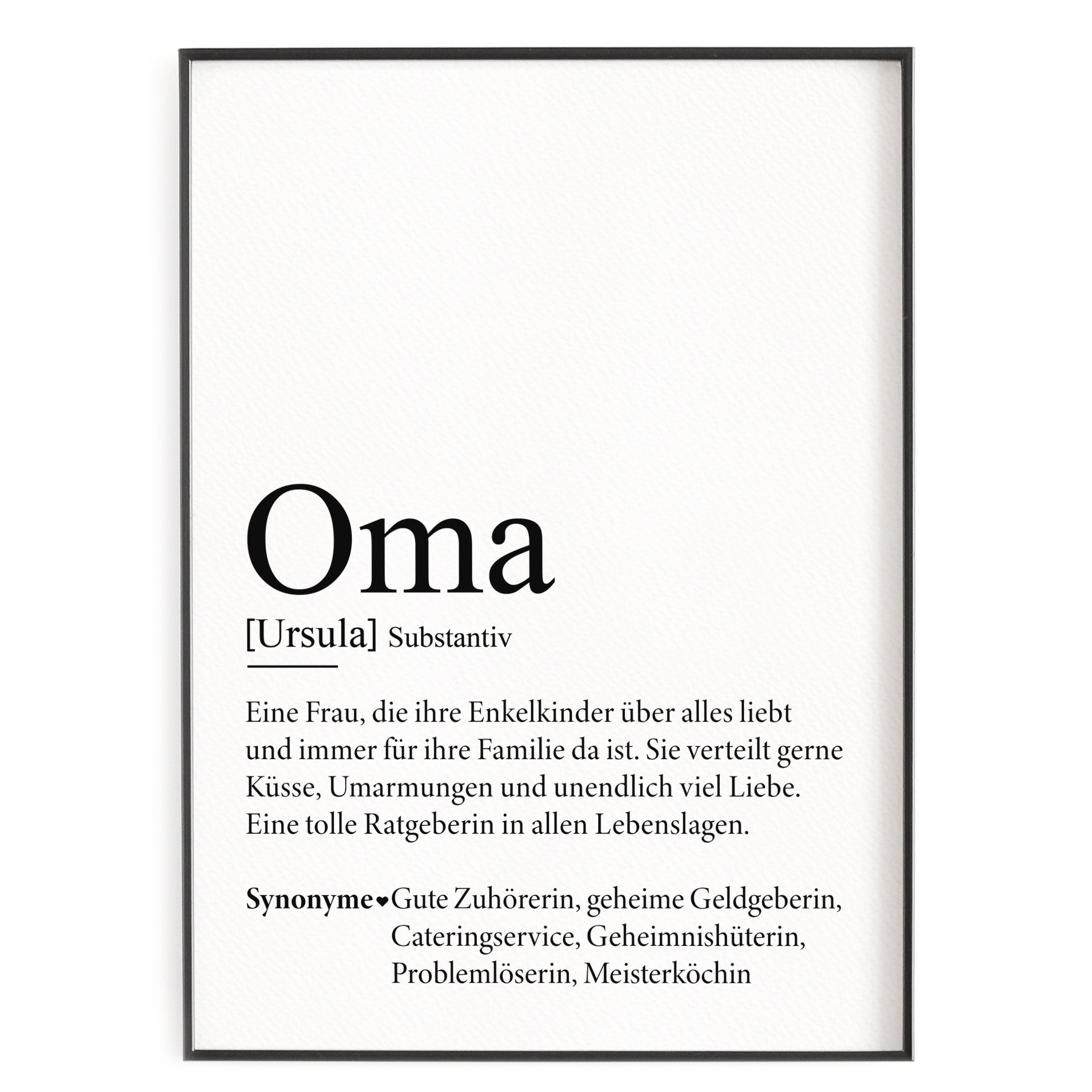 Oma Definition – vonHerzen Shop