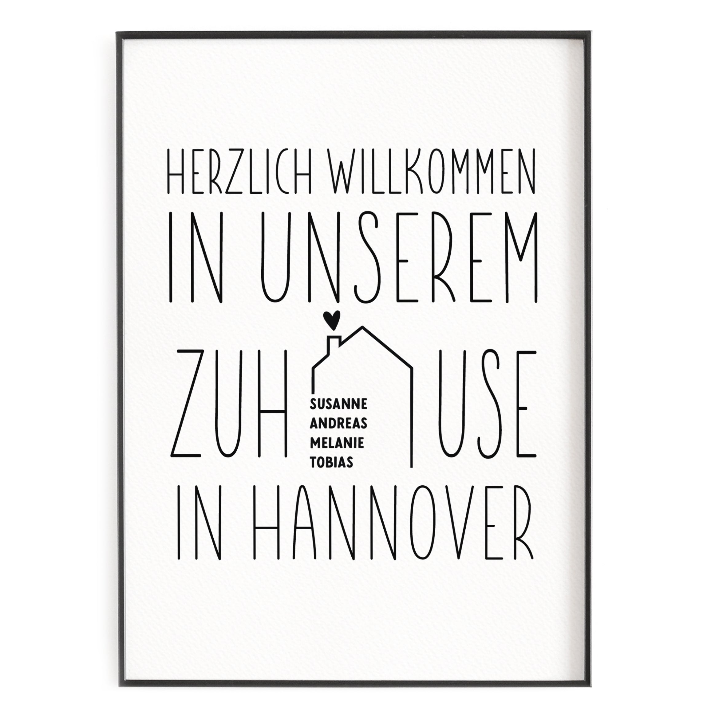 Willkommen Zuhause Plakat Selber Machen