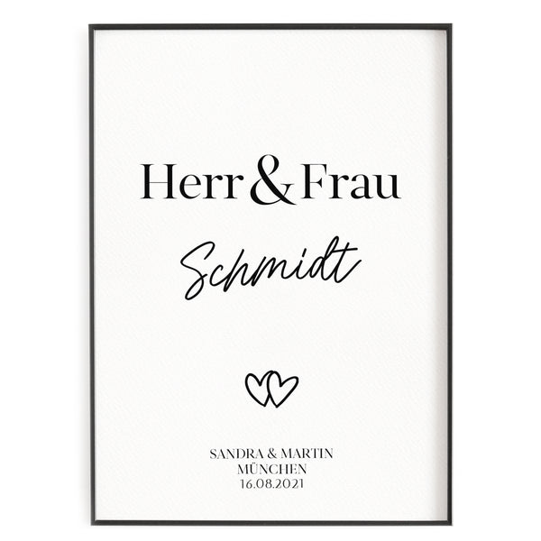 Herr & Frau - Poster