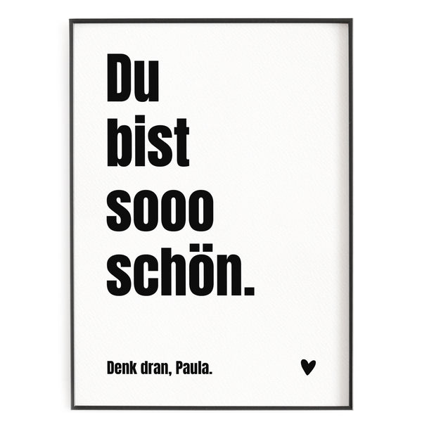 Du bist sooo schön - Poster