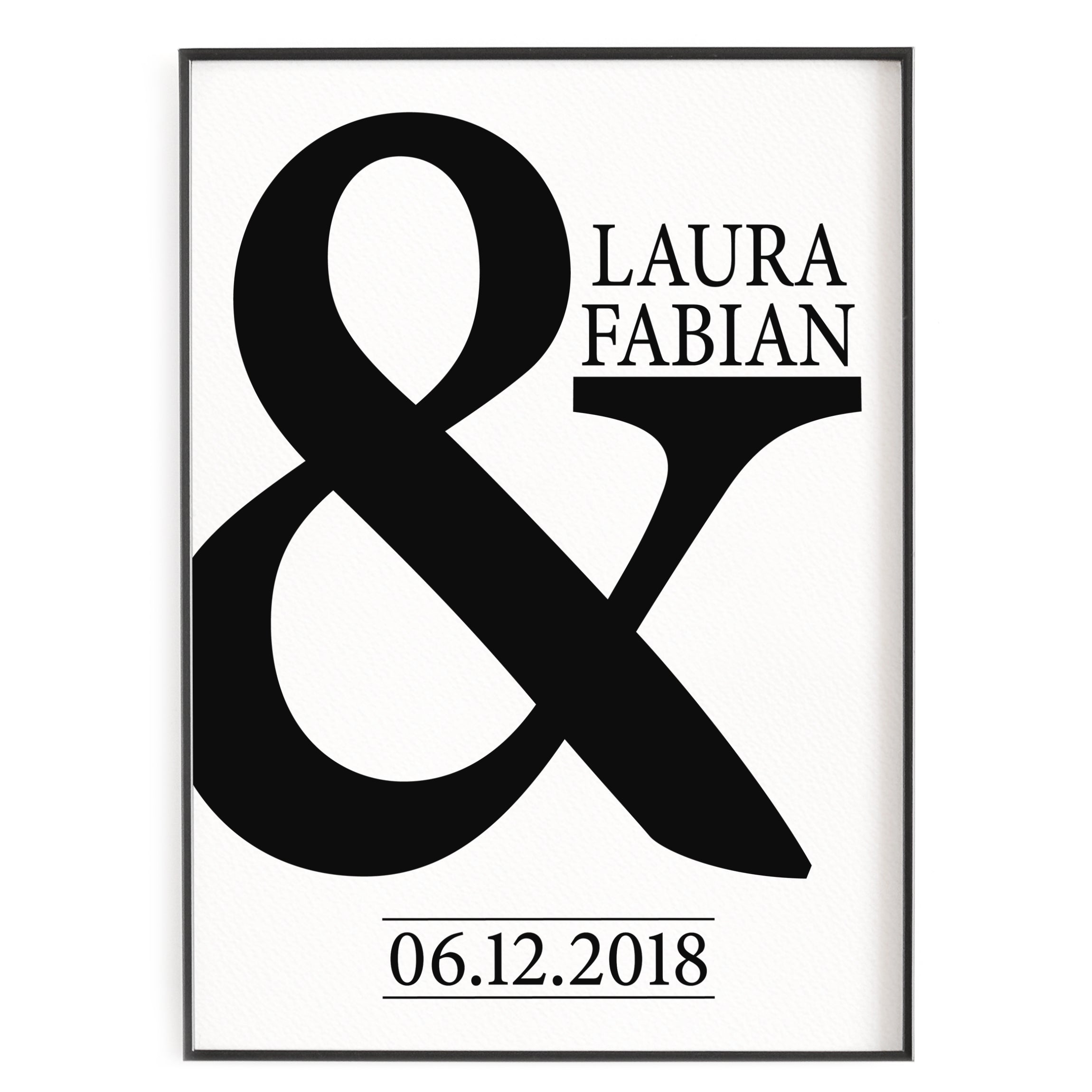 Und-Zeichen & - Poster – vonHerzen Shop